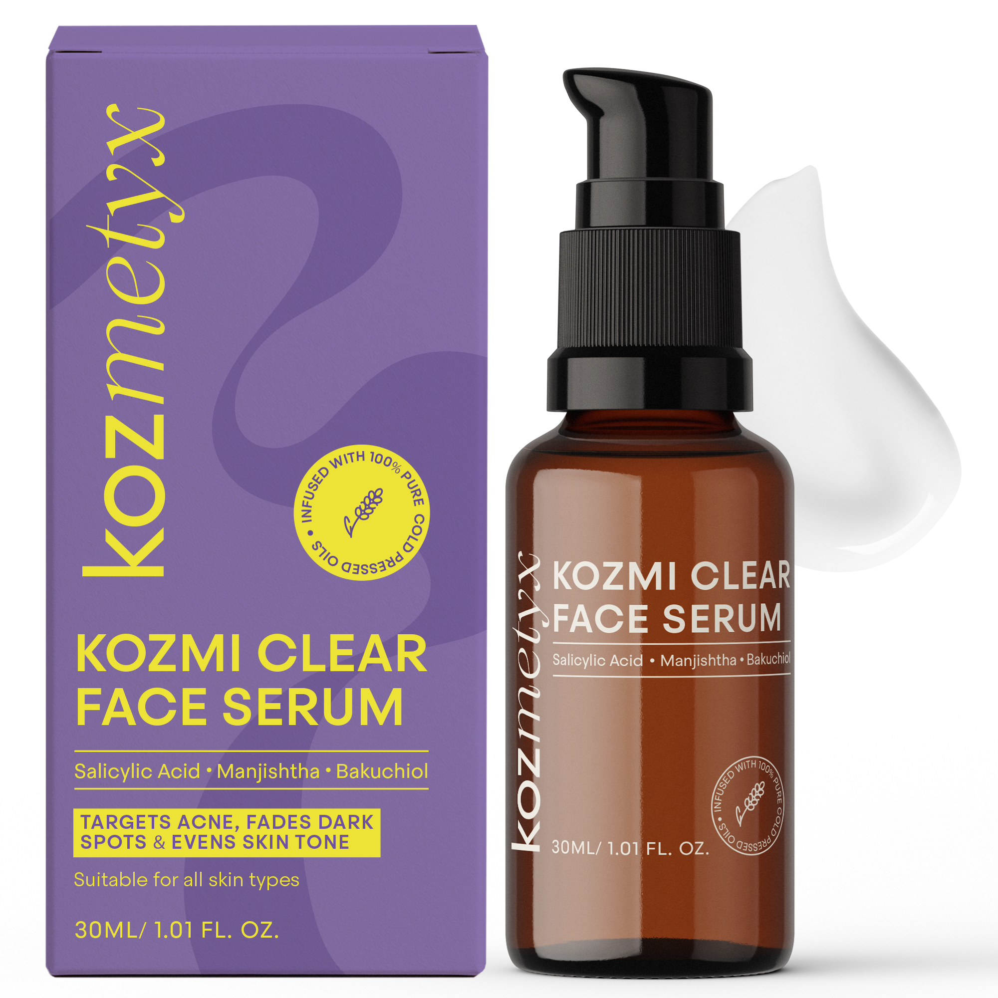 Kozmi Clear Anti-Acne & Brightening Face Serum