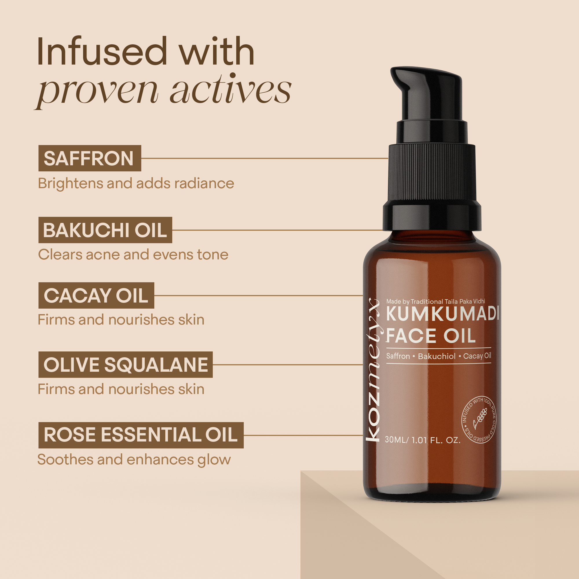 Kumkumadi Face Oil for Pigmentation & Uneven Tone