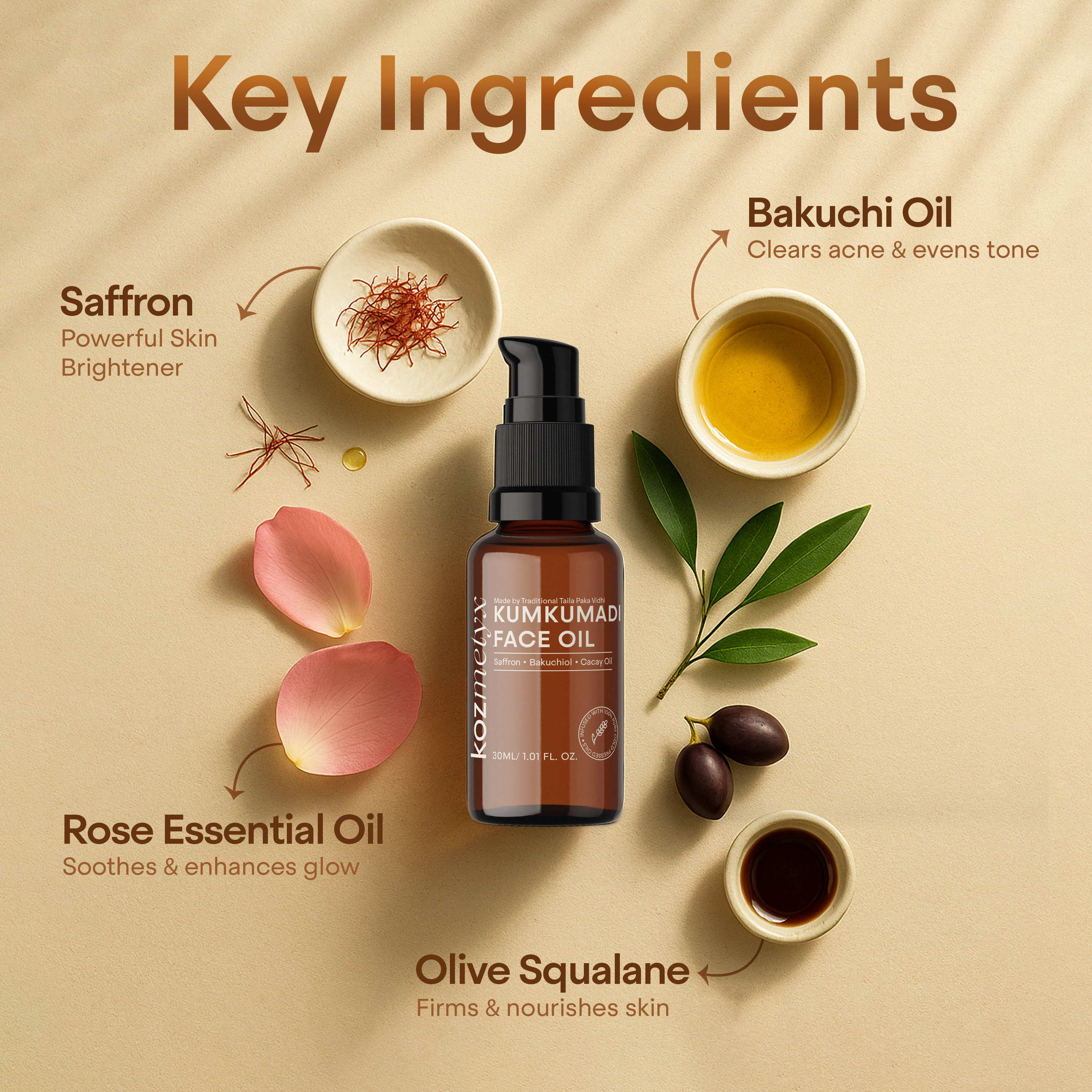 Kumkumadi Face Oil for Pigmentation & Uneven Tone