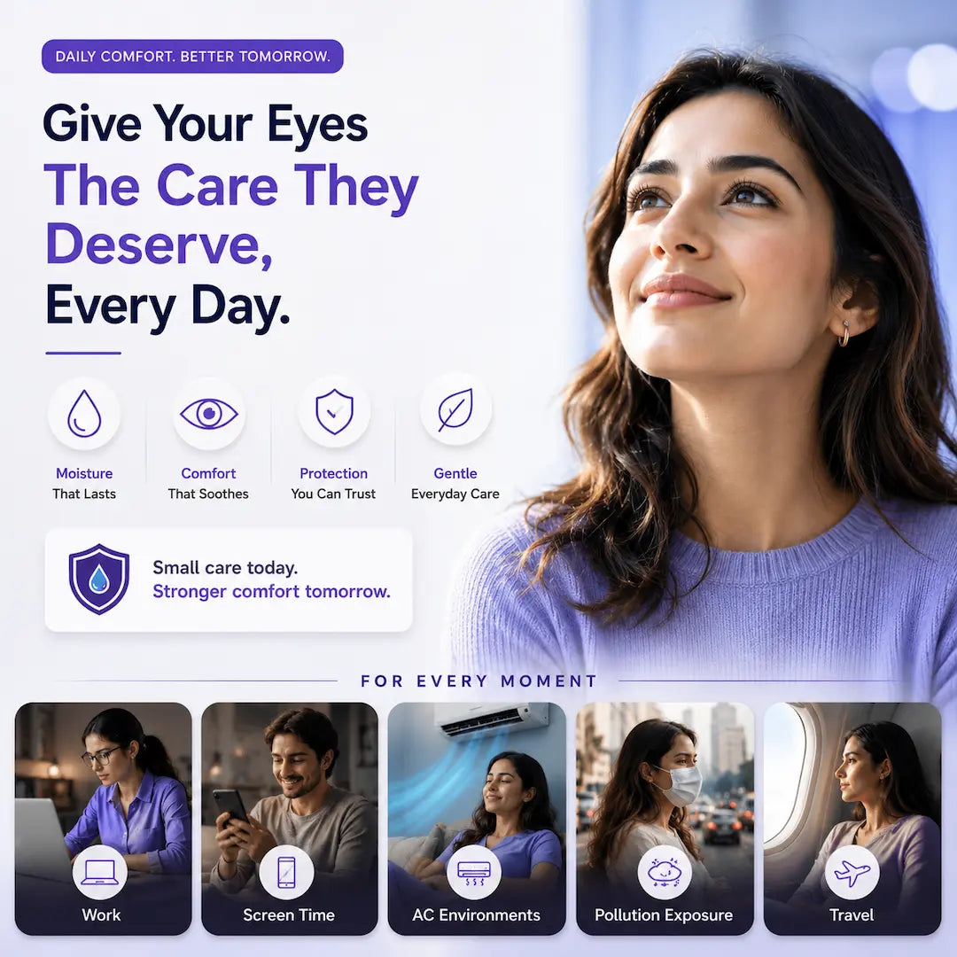 Credolube Daily Eye Comfort Drops for Dry & Screen-Tired Eyes - Pack of 5 bottles