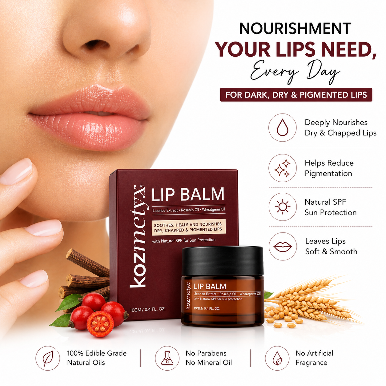 Lip Repair Balm For Pigmentation, Dryness & Cracked Lips