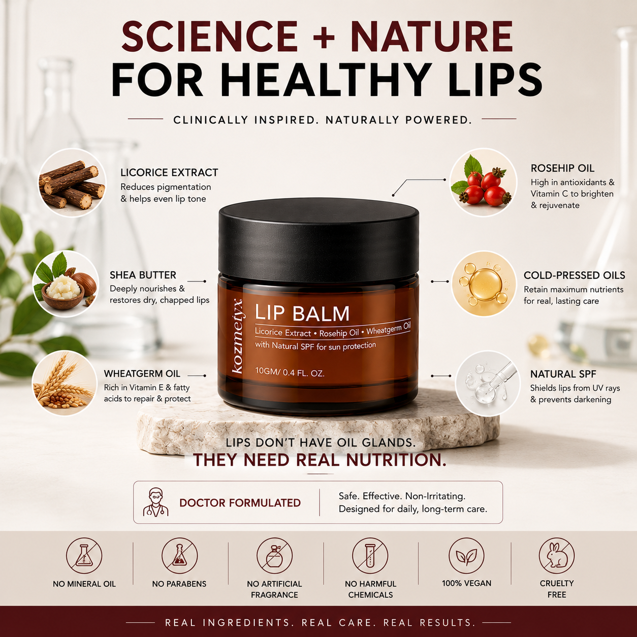 Lip Repair Balm For Pigmentation, Dryness & Cracked Lips