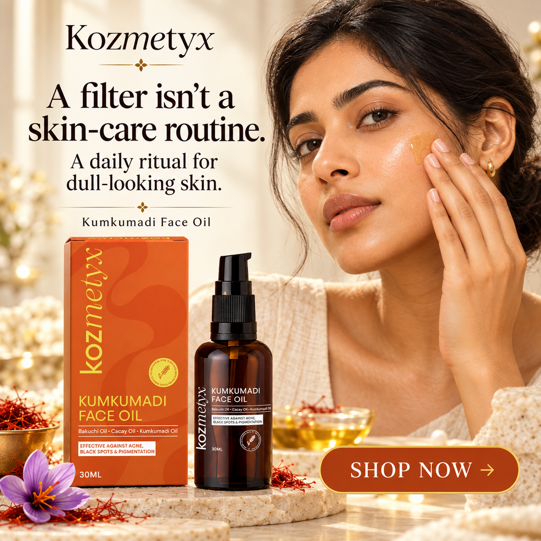 Kumkumadi Oil for Pigmentation &amp; Uneven Tone | Made with Traditional Taila Paka Vidhi