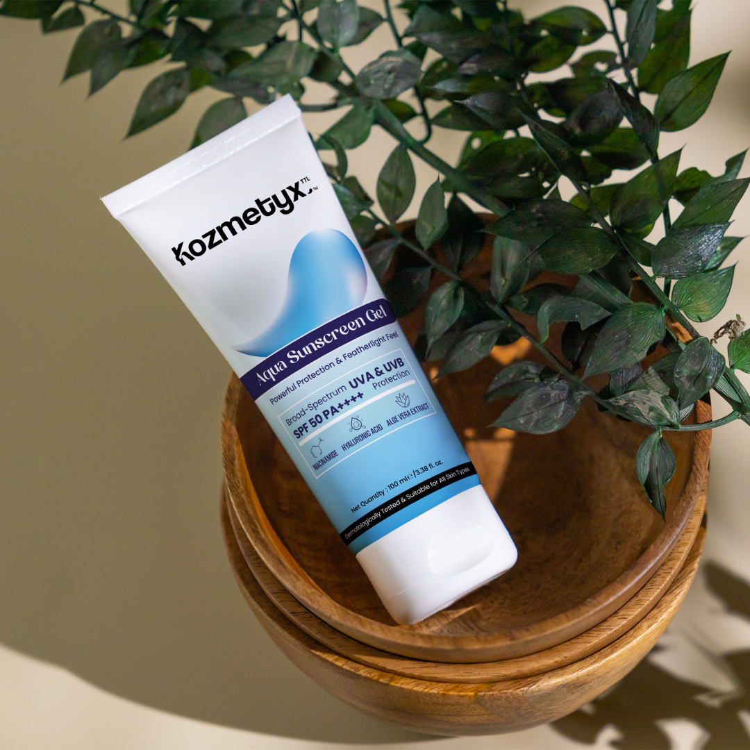 Sun-Proof &amp; Rejuvenating Combo : Aqua Sunscreen Gel &amp; Kumkumadi Oil