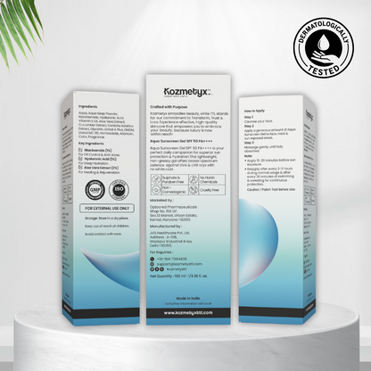 Aqua Sunscreen Gel- “Powerful Protection, Featherlight Feel” - 100