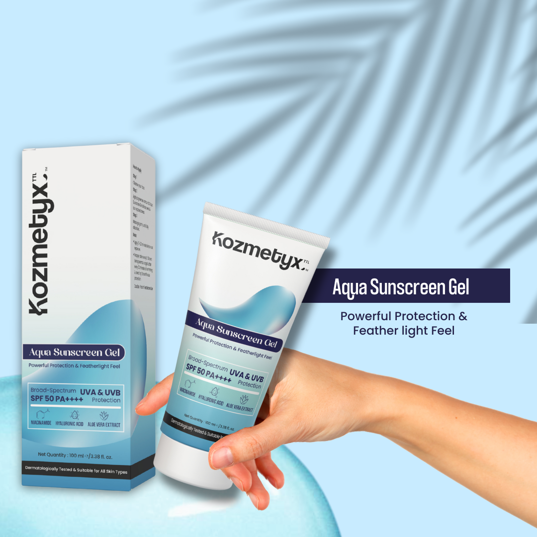Aqua Sunscreen Gel- “Powerful Protection, Featherlight Feel” - 100