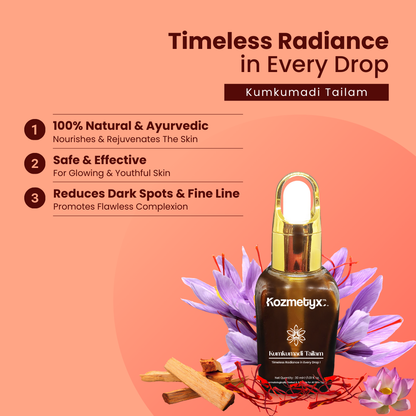 Exfoliate &amp; Nourishing Combo : Exfoliating Enzyme Scrub &amp; Kumkumadi Tailam