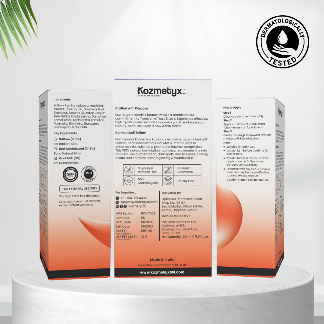 Exfoliate &amp; Nourishing Combo : Exfoliating Enzyme Scrub &amp; Kumkumadi Tailam