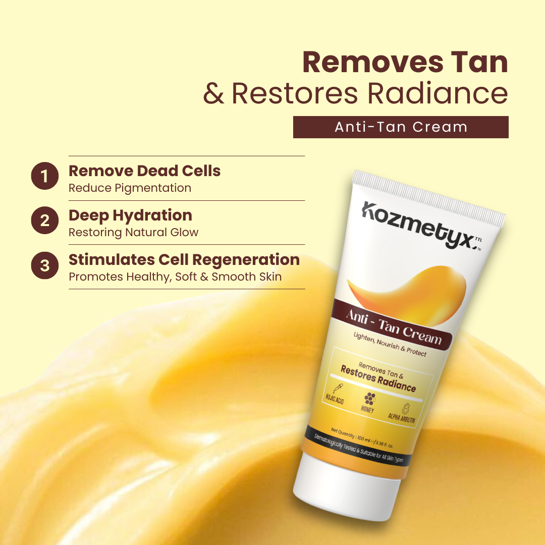 Anti-Tan Cream – Face pack &quot;Lighten, Nourish, Protect&quot; -  100 ML