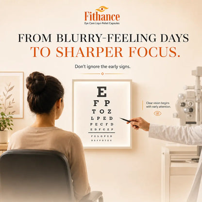 Fithance Daily Eye Health Capsules – Dryness, Redness, Screen Strain, Blurry vision, Tiredness, Retinal Support | 60 Capsules | Vegan | Advanced Liqui-Pellet Capsules
