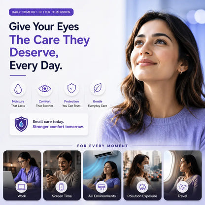 Credolube Daily Eye Comfort Drops for Dry &amp; Screen-Tired Eyes - Pack of 5 bottles