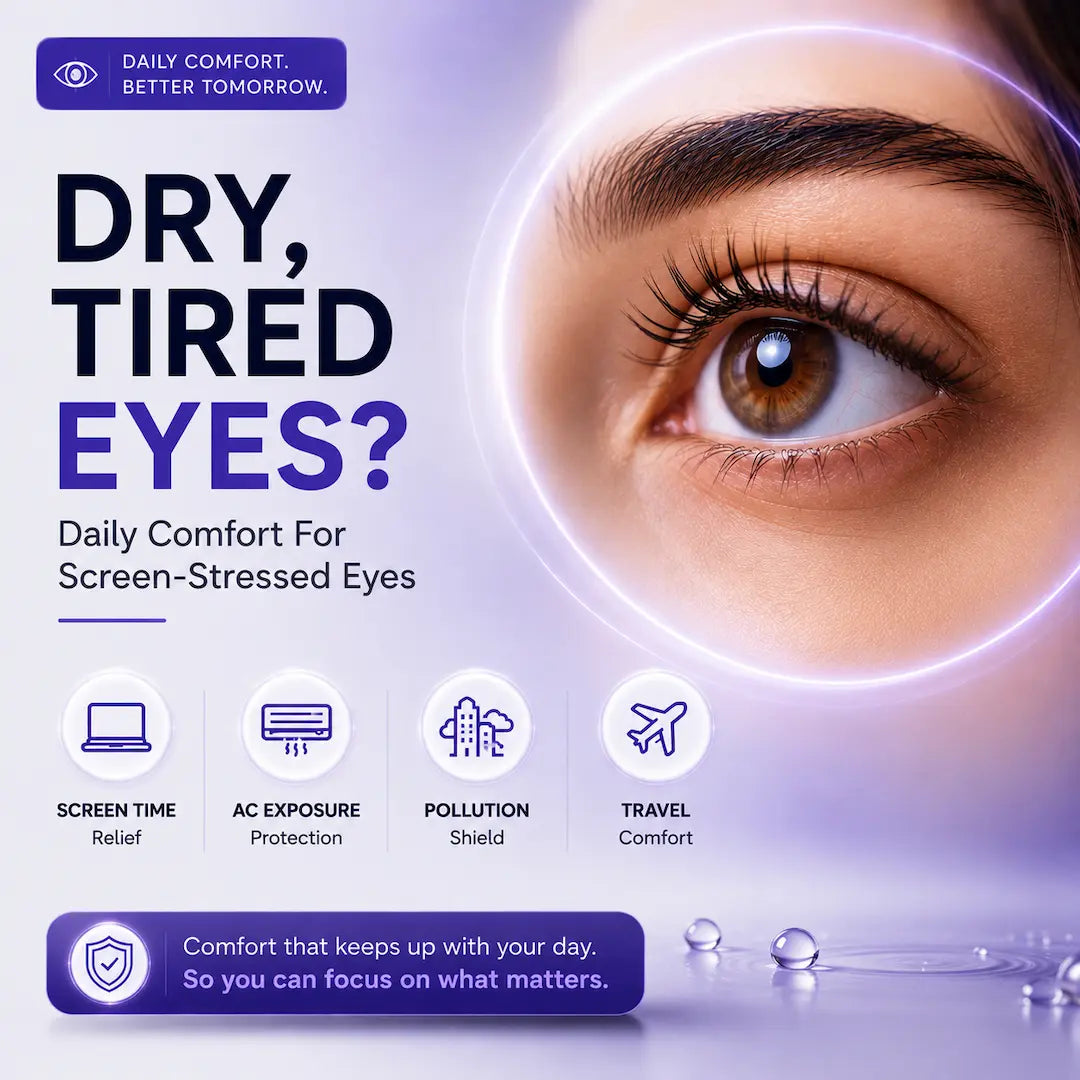 Credolube Daily Eye Comfort Drops for Dry &amp; Screen-Tired Eyes - Pack of 5 bottles
