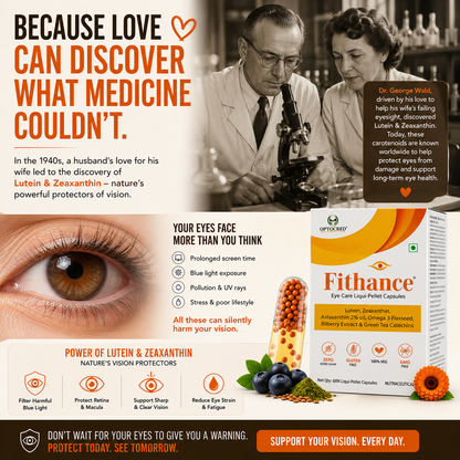 Fithance Daily Eye Health Capsules – Dryness, Redness, Screen Strain, Blurry vision, Tiredness, Retinal Support | 60 Capsules | Vegan | Advanced Liqui-Pellet Capsules