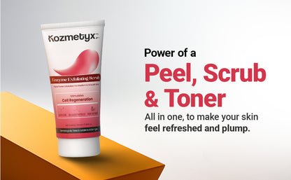 Triple Exfoliation Fruit Enzyme Polish Scrub for Smooth, Refined Skin Texture