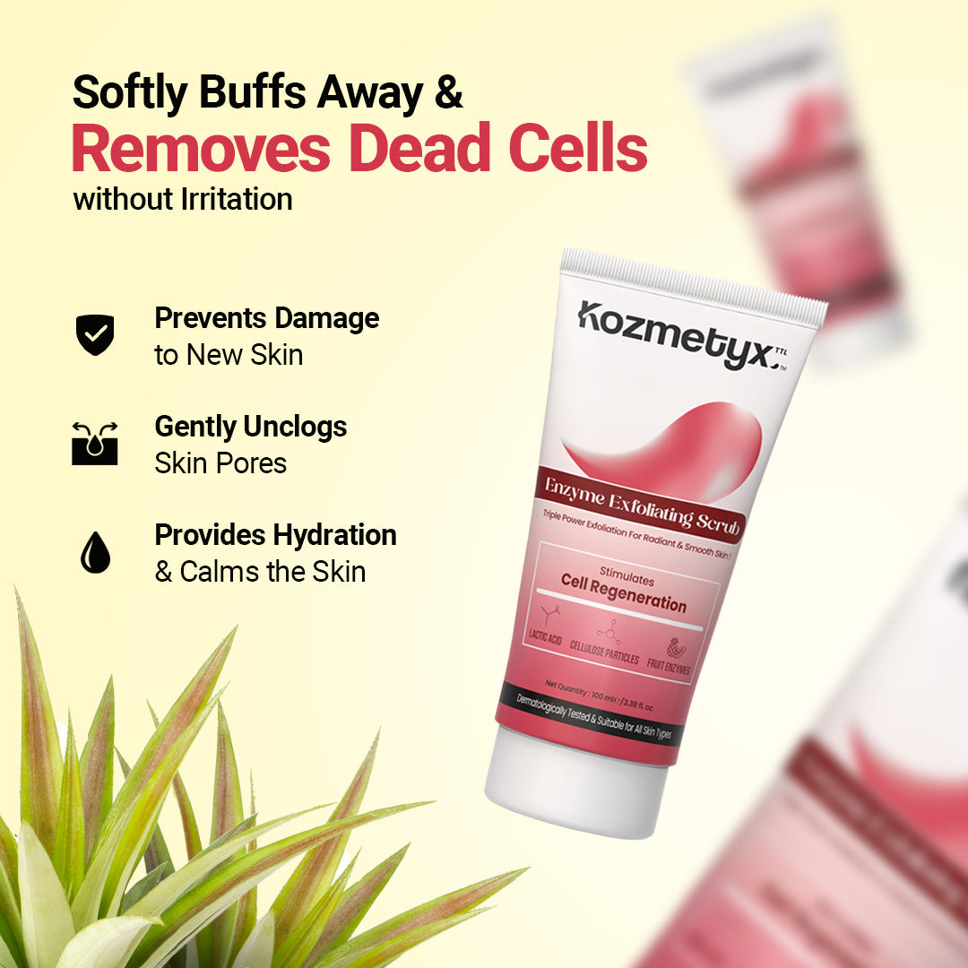 Polish &amp; Perfect Combo : Exfoliating Enzyme Scrub + Acne &amp; Brightening Serum
