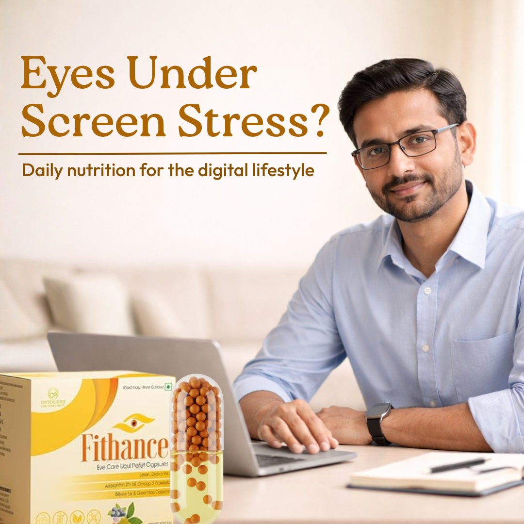 Fithance Advanced Eye Health Nutrition - 60 Veg capsules | 2-month daily routine