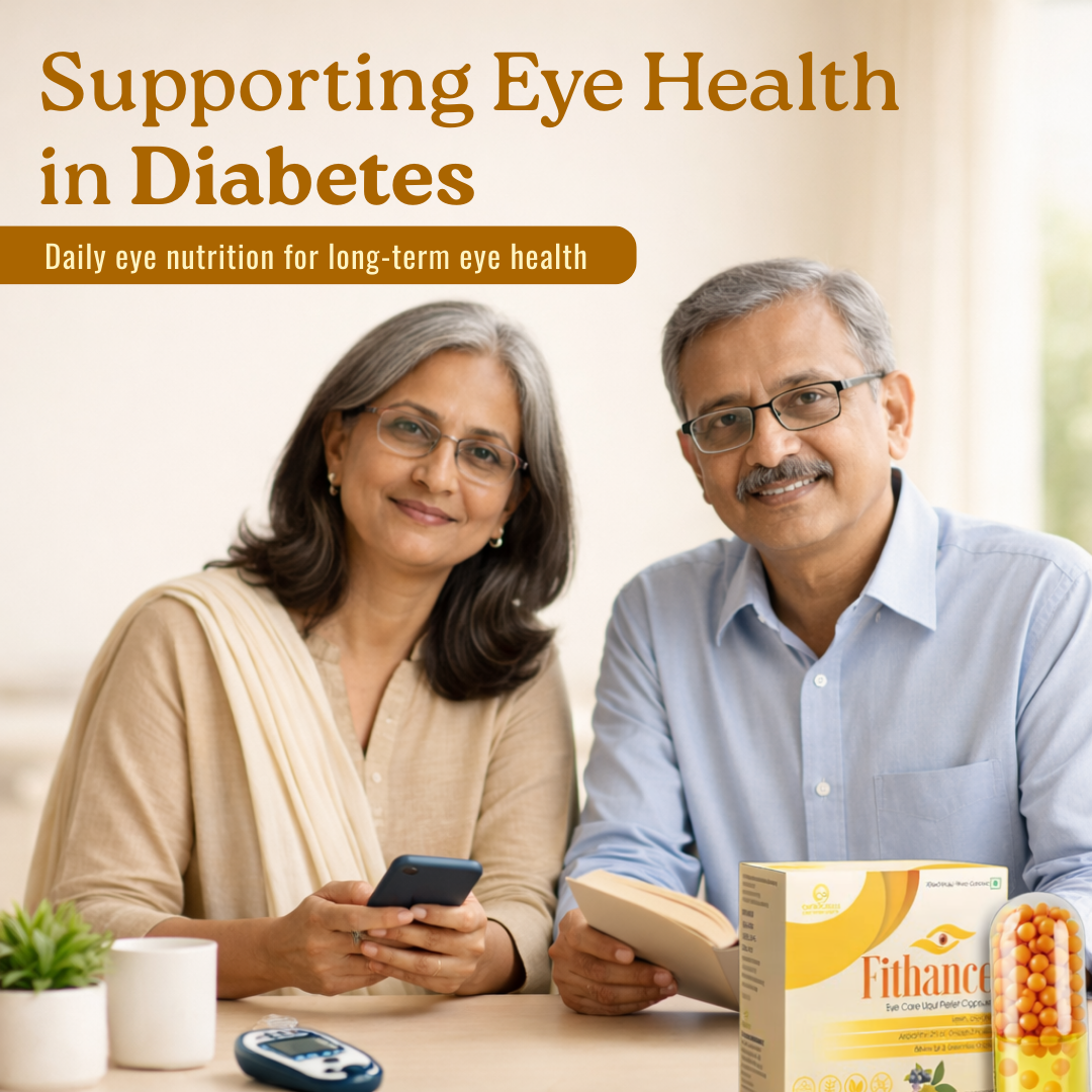 Fithance Advanced Eye Health Nutrition - 60 Veg capsules | 2-month daily routine