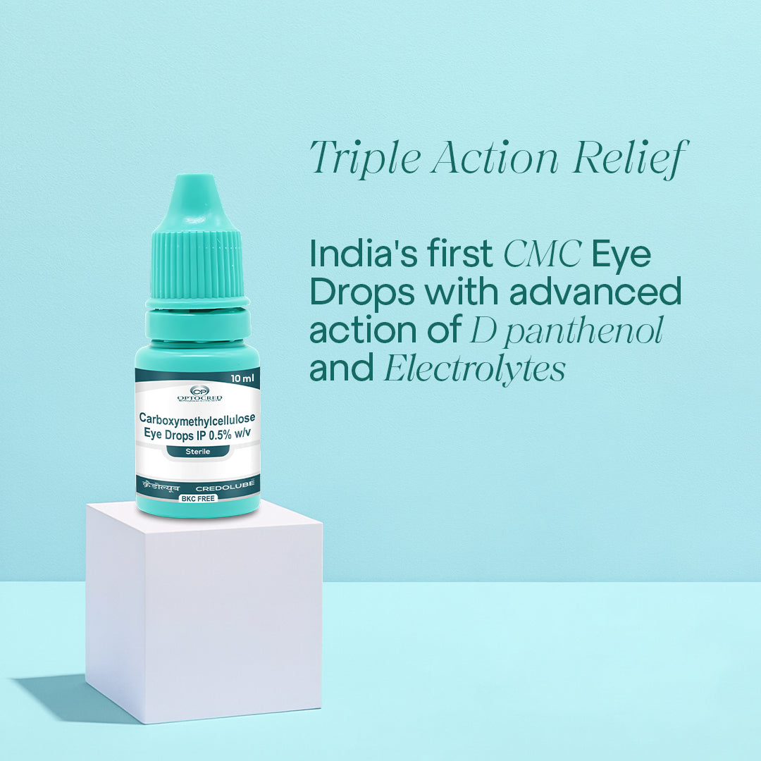 Credolube Triple Action Eye drops  - Pack of 5 bottles
